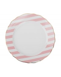 Тарелка полоска Розовая  27 см